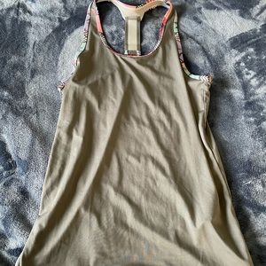 Grey athletic tank top